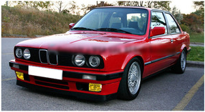 Front Bumper Fog Lights Plastic Lens Kit for BMW E30 3-Series Sedan  (85-93) Yellow Generic