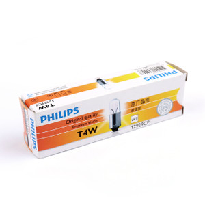 10PCS Genuine PHILIPS 12929 12V 4W T4W BA9s Premium Blinker Signaling Lamp Bulbs