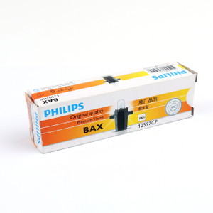 10pcs Genuine PHILIPS 12597 T5 12V 1.2W BAX8.3s/1.35 Premium Signaling Lamp Bulb