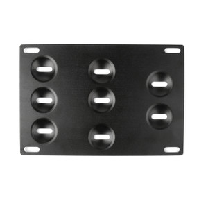 Front Bumper Tow Hook License Plate Mounting Holder Bracket For VW Black