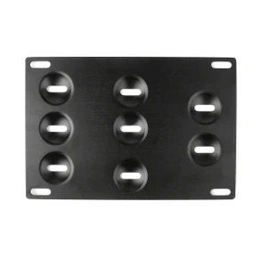 Front Bumper Tow Hook License Plate Mounting Bracket Holder For Mazda3 Mazda6 (14-up) Mazda CX-5 (13-up) Mazda MX-5 Miata (16-up)  Black