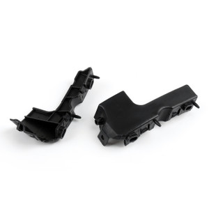 Front Left + Right Bumper Guide Fender Mount Bracket For Audi A4 B7 RS4 (06-08), Black