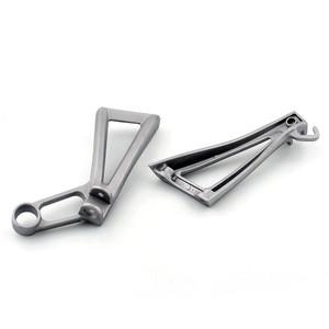 Rear Passenger Footpegs Footrests Brackets Set Yamaha YZF R6 (2003-2005) R6S (2006-2010) 5SL-27430-01-00, 5SL-27440-01-00