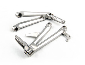 Rear Passenger Footpegs Footrests Brackets Set Honda CBR1000RR (2004-2007) 50720-MEL-305, 50730-MEL-305, 50750-MEL-000, 50760-MEL-000