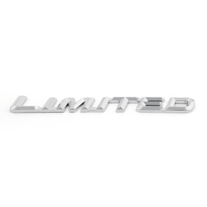LIMITED Decal Badge Emblem Sticker Fender Car Metal Side Universal, Chrome