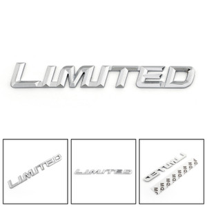 LIMITED Decal Badge Emblem Sticker Fender Car Metal Side Universal, Chrome