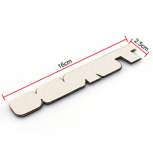 3D Aluminum Emblem Badge Sticker Decal for Turbo, Red