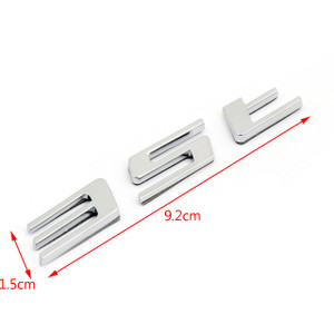 Letter 35T Sticker Rear Decal Emblem for Jaguar F-PACE, Chrome