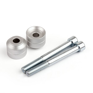 Handlebar Riser Kit Moves Bar Up 20mm 7/8" BMW F650GS F700GS F800GS, Silver