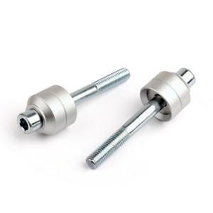 Handlebar Riser Kit Moves Bar Up 20mm 7/8" BMW F650GS F700GS F800GS, Silver