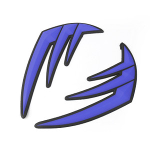Universal Motocycle Moto 3D Tank Traction Pad Side Gas Knee Grip Protector, Blue