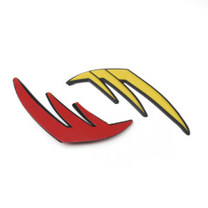 Universal Motocycle Moto 3D Tank Traction Pad Side Gas Knee Grip Protector Yellow