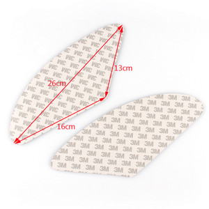 Tank Traction Pad Side Gas Knee Grip Protector Honda Kawasaki Triumph Yamaha, Black