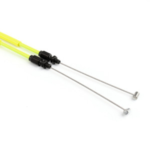 Throttle Cable Push Pull Wire Line Gas Yamaha YZF R6 YZF-R6 (06-16), Neon Yellow