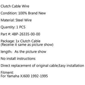 Clutch Cable Replacement 4BP-26335-00-00 Yamaha XJ600 (1992-1995)