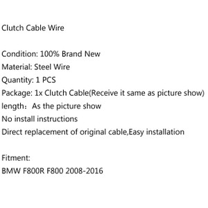 Clutch Cable Wire Steel Braided BMW F800R F800 (2008-2016)