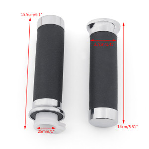 1" Hand Grip 25mm For Honda Shadow VT/XVS 400/600/750/1100/1300 Magna