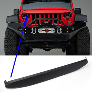 Nighthawk Light Brow Angry Front Grille Look For Wrangler JK 07-17 Black