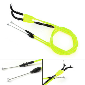 Throttle Cable Push/Pull Wire Line Gas For Yamaha MT-07 MT07 14-17 Yellow