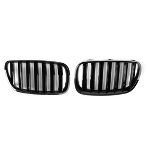Kidney Grille For BMW X3 E83 LCI Facelift 2007-08-09-2010 Gloss Black Generic