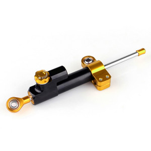 Universal Steering Damper Stabilizer Adjustable (Universal Fit) Black