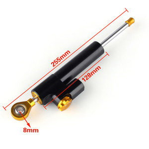 Universal Steering Damper Stabilizer Adjustable (Universal Fit) Black