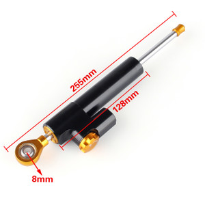 Motorcycle Steering Damper Stabilizer Kawasaki NINJA 250 EX250 (2008-2012) Black