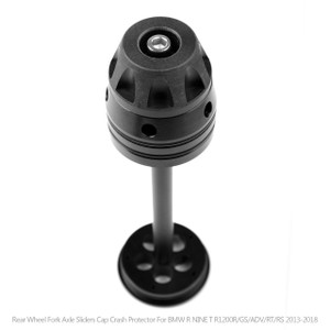 Rear Axle Hub Crash Pad Slider Protector For BMW R Nine T Scrambler Nine T Pure,Racer,Urban G/S, R1200GS LC ADV Black