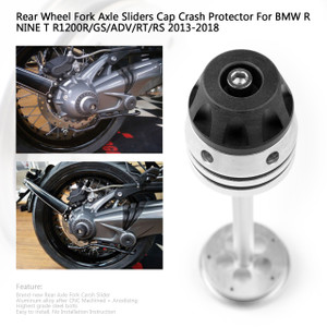 Rear Fork Axle Sliders Protector For BMW R Nine T Scrambler Nine T Pure,Racer,Urban G/S, R1200GS LC ADV Silver