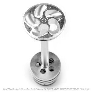 Rear Fork Axle Sliders Protector For BMW R Nine T Scrambler Nine T Pure,Racer,Urban G/S, R1200GS LC ADV Silver
