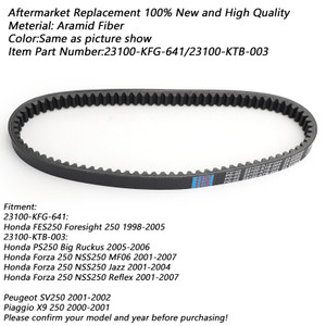 Scooter Drive Belt For Honda FES250 Foresight 250 1998-2005 Forza 250 NSS250 Generic