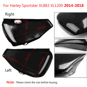 1 pair L&R Side Battery Cover For Harley Sportster XL883 XL1200 2004-2013
