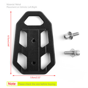 Front footpegs foot pegs For KAWASAKI 2017-2018 Versys X 300 2015-2018 Versys 650 1000 Black