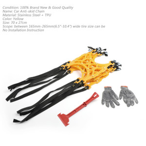 6PCS Tire Chains Snow Anti-skid Thick Tendon Emergency Thickening of Car SUV
