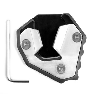CNC Kickstand Sidestand Stand extension enlarger pad For BMW S1000XR 2015-2017 Black