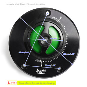 CNC Keyless Fuel Gas Tank Cap For Kawasaki Z750 Z750R 07-16 Z800 13-16 Z1000 Z1000SX 10+ Green
