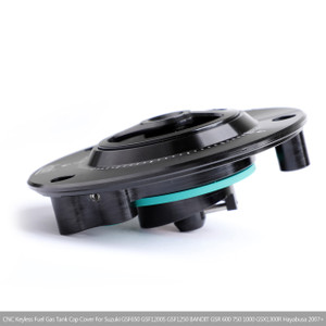 CNC Keyless Fuel Gas Tank Cap For Suzuki GSXR 600/750/1000 GSR 600/750 03-18 Green