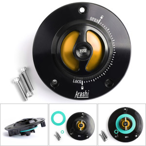 CNC Keyless Fuel Gas Tank Cap For Suzuki GSXR 600/750/1000 GSR 600/750 03-18 Gold