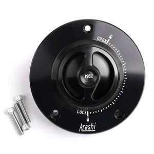CNC Keyless Fuel Gas Tank Cap For Suzuki GSX 650 F 08-10 GSX1250F 09+ GSX1300R 07+ Black