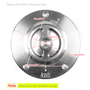 CNC Keyless Fuel Gas Tank Cap For Suzuki GSX 650 F 08-10 GSX1250F 09+ GSX1300R 07+ Silver