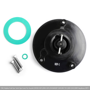 CNC Keyless Fuel Gas Tank Cap For Suzuki SV 650/650S 03+ SV 1000/1000S 03-06 Black