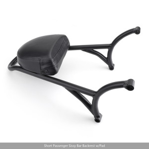 Sissy Bar Backrest w/Pad For Harley Sportster Iron Nightster 883 1200 XL Black