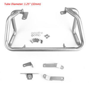 Lower Bumper Engine Guard Crash Bars For BMW G310R G310GS 2017-2018 Silver