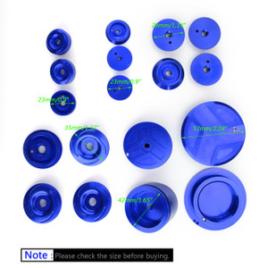Upper Frame Plugs Caps Covers Set Aluminum For BMW R1200GS ADV LC 13-19 blue