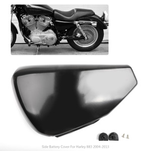 1 piece Left Side Battery Cover For Harley Sportster XL Iron 883 1200 2004-2013