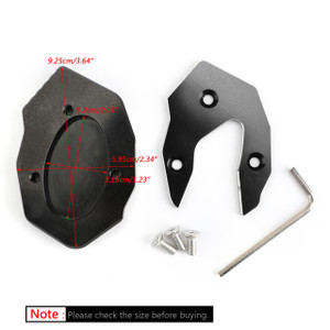 Kickstand side stand extension enlarger pad For KAWASAKI Versys-X300 17-18 Black