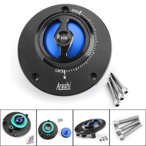 Fuel Filler Cover Gas Tank Cap For Yamaha YZF R1 R1M 04-17 YZF R6 03-16 Blue