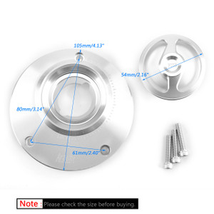 Fuel Filler Cover Gas Tank Cap For Yamaha YZF R1 R1M 04-17 YZF R6 03-16 Silver