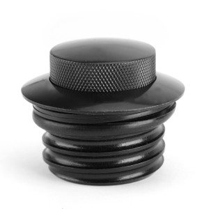 Flush Pop Up Reservoir Gas Cap Vented Fuel Tank Screw For Harley Sportster Black
