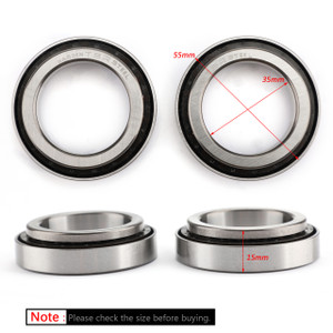 Steering Stem Bearing Seal Kit for Kawasaki Ninja ZX-6R KLZ1000 ZR750 ER650